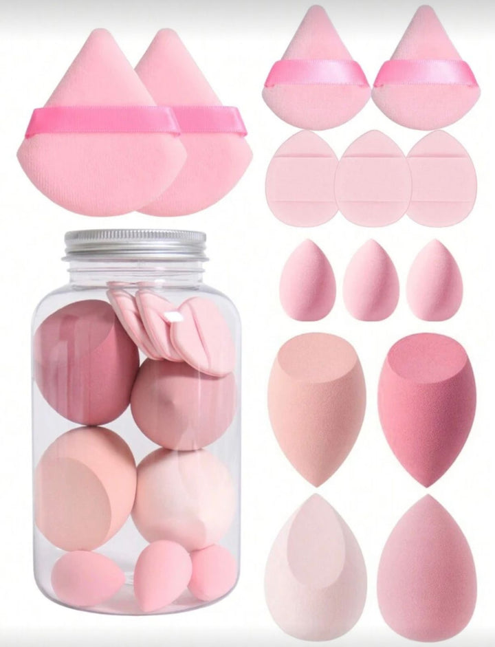 14pcs/Set Makeup Sponge With Storage Container – Velora99 Eg