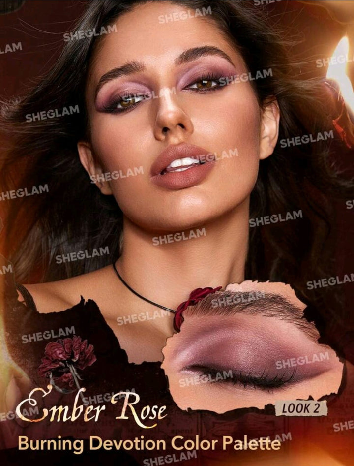 SHEGLAM Ember Rose Burning Devotion Color Palette 4 Colors Eyeshadow P ...